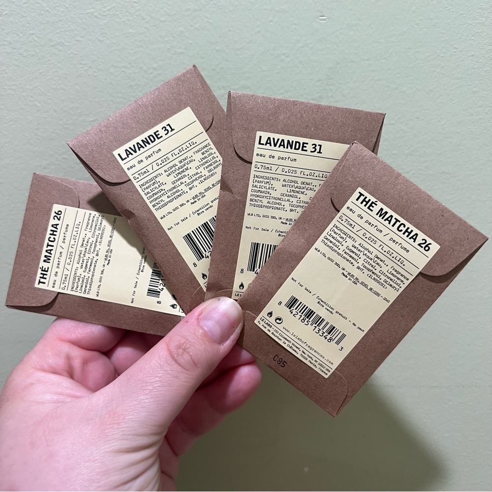 Le Labo sample set-  2x The Match 26 & 2x Lavande 31